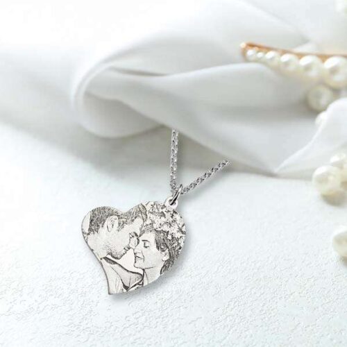 Heart Shape Picture Necklace Gifts Online in Pakistan