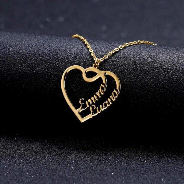 Heart Name Necklace - The Elegance