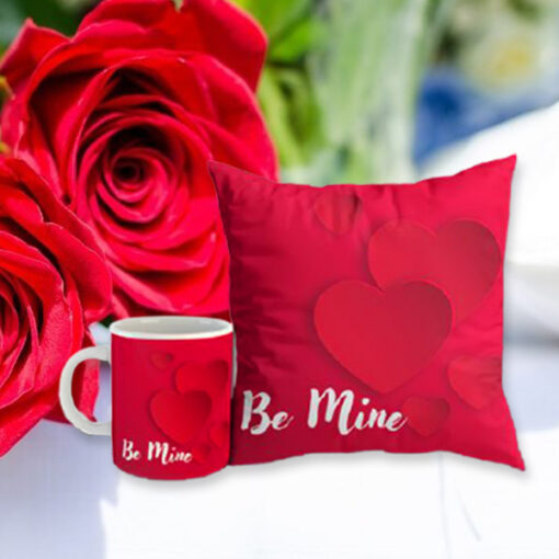 Be Mine Mug Pillow Romantic Gift Online in Pakistan