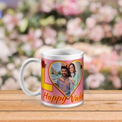 Happy Valentine Photo Heart Coffee Mug Near Me