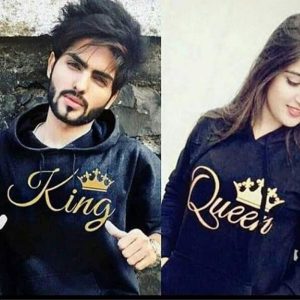 King Queen Couple Custom Hoodie in Pakistan