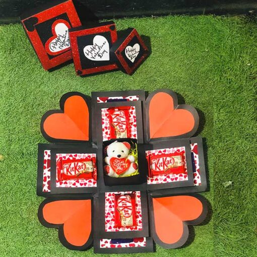 Custom Chocolate Explosion Box for Valentine Gifts Online in Pakistan