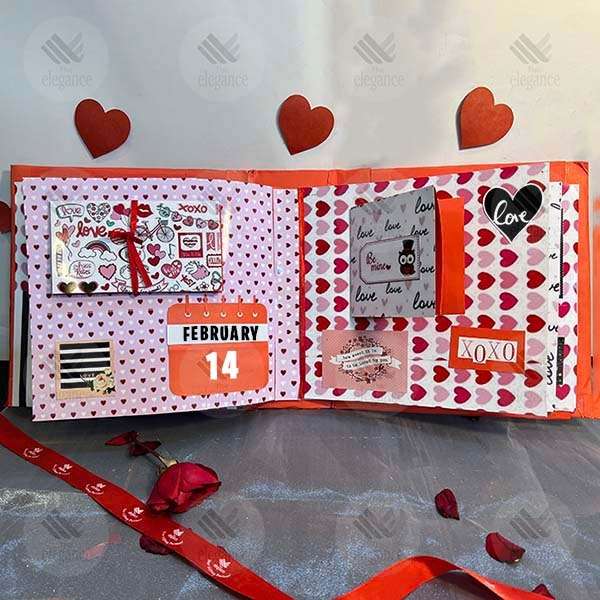 Love scrapbook, couple scrapbook, Love greeting card, scrapbook for  loved one
