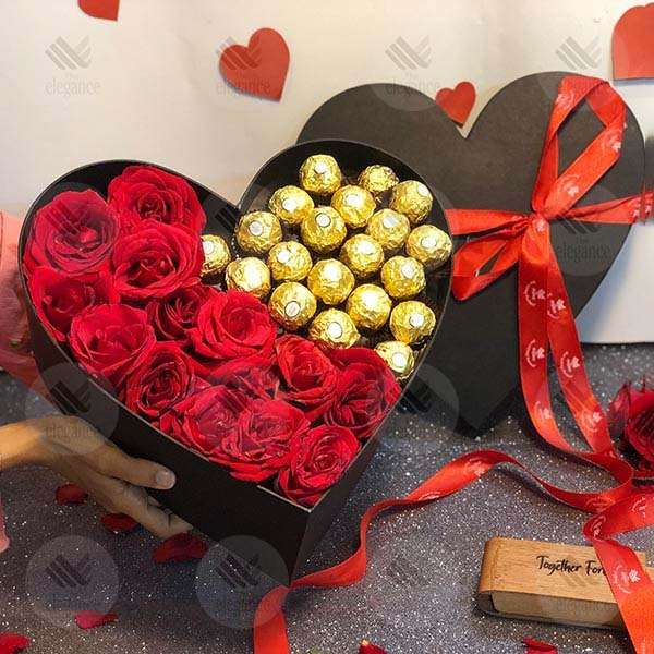 Ferrero Rocher Roses Heart Box Online in Pakistan