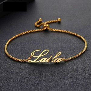 Gold Plated Name Bracelet Gift for Mom in Pakistan