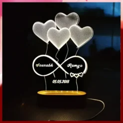 Custom LED Table Lamp Valentine Gifts
