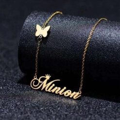 Butterfly Name Necklace Gifts Online in Pakistan