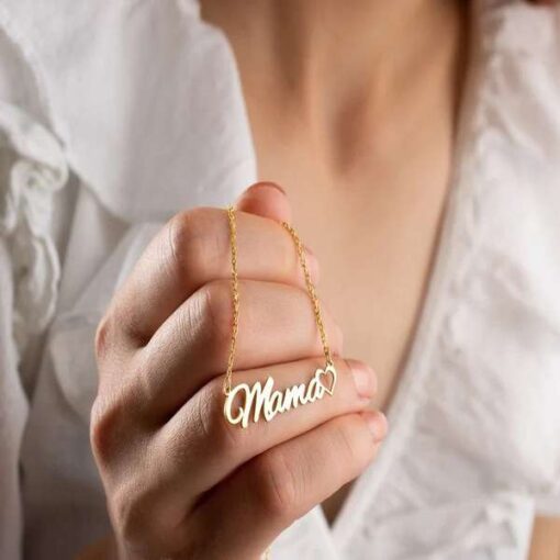 Customized Heart Name Necklace Gifts Online in Pakistan