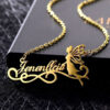 Custom Angle Fairy Name Necklace Gifts Online in Pakistan