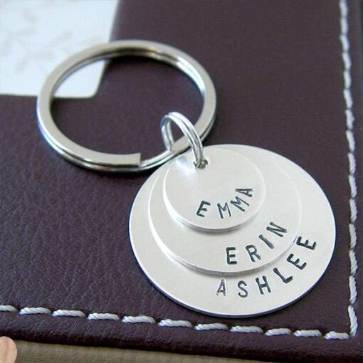Layered Engrave Metal Keychain Gifts Online in Pakistan