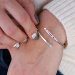 Personalized Cuff Bracelet Silver Gifts Online in Pakistan