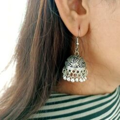 Silver-Jhumkas Online Gifts