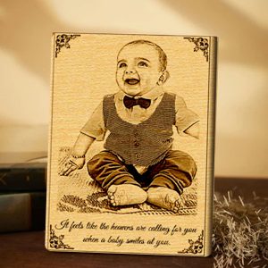 Baby Wooden Engraved Photo Frame Gifts Online in Pakistan