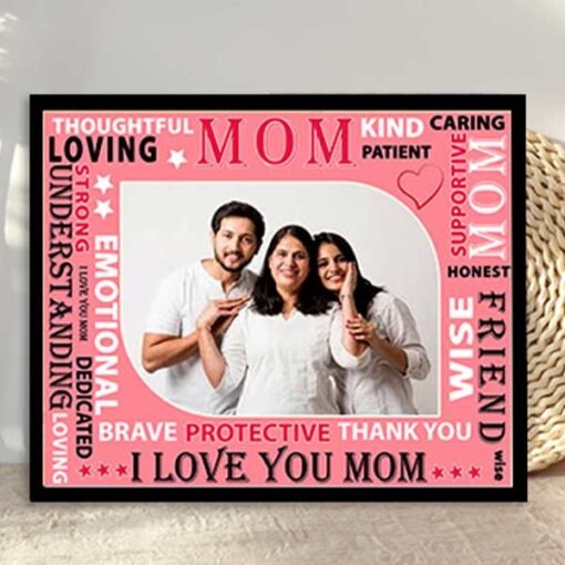 Mother's day Text Mosaic Photo Frame