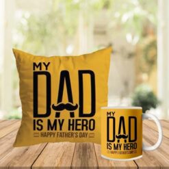 My Dad is My Hero Mug Pillow Online in Pakistan
