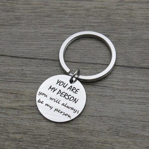 Round Metal Engraved Keychain Gifts Online in Pakistan