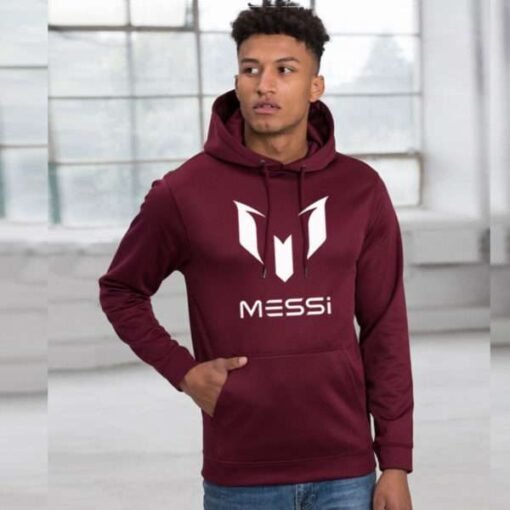 Leo Messi Hoodie Maroon Gifts Online in Pakistan