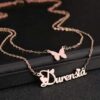 Customized Name Necklace Butterfly Gift Online in Pakistan