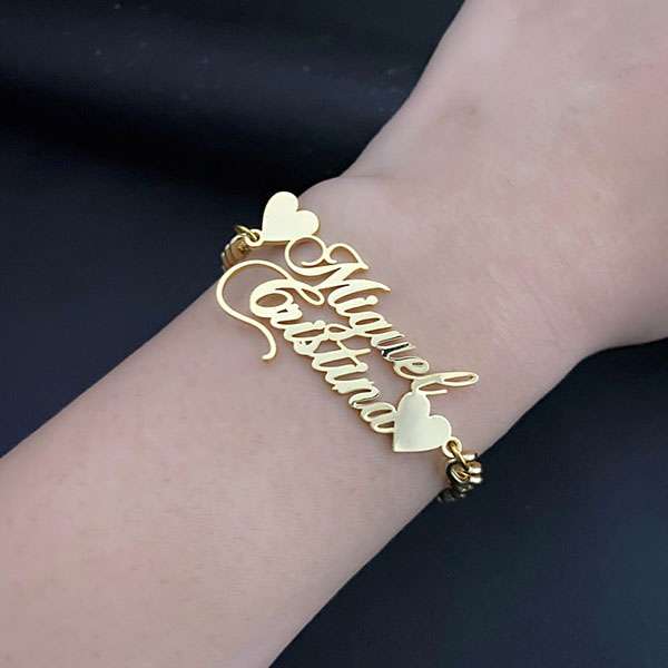 Letter Block Name Bracelet – Pretty Personal Gifts