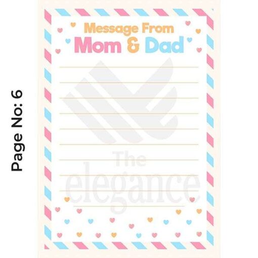 Message From Mom & Dad Baby Record Notebook Gifts Online in Pakistan