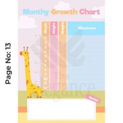 Monthly Growth Chart Baby Record Notebook Gifts Online in Pakistan