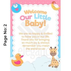 Welcome Our Little Baby Record Notebook Gifts Online in Pakistan