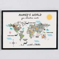 World Map Gift for Baby Online in Pakistan