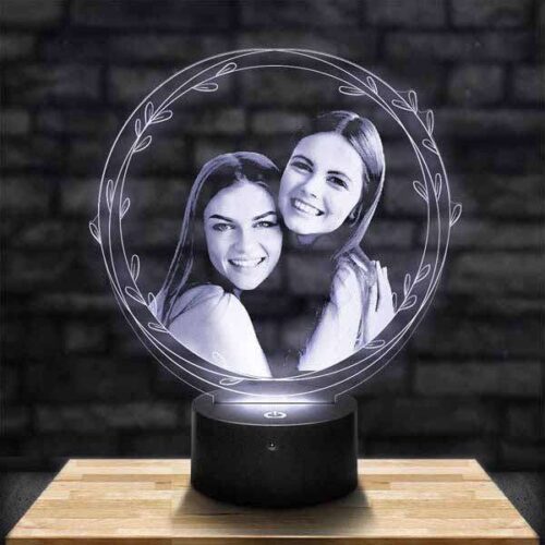 Custom Round Ornaments LED Lamp Gifts for Sister Online Store in Pakistan-ImResizer