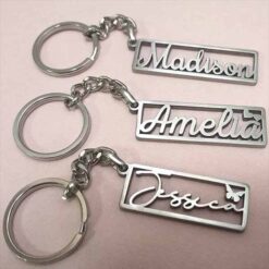 Fancy Name Metal Keychain Customized for Him Gifts Online in Pakistan