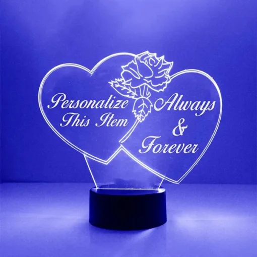 Send Hearts LED Night Light Lamp Online Gifts in Pakistan