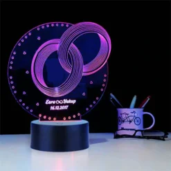 3D Ring LED Lamp Online Gifts in Pakistan