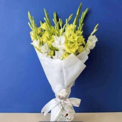 Beautiful Vibrant Bouquet Yellow Gladiolus Gifts Online in Pakistan