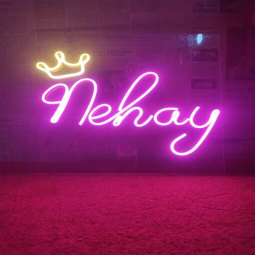 Peronalized Crown Name Neon Light Gifts Online in Pakistan