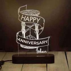 Custom Anniversary Celebration LED Lamp