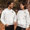 Custom Partner Name Initial Couple Hoodies Gifts Online in Pakistan
