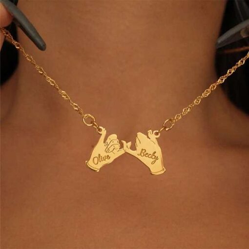 Pinky Promise Name Necklace Gifts Online in Pakistan