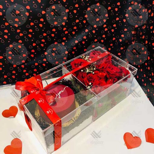 Fresh Flowers & Bento Cake Box for Valentine Gifts Online in Pakistan