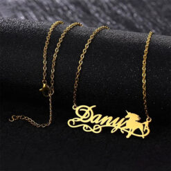 Unicorn Name Necklace Gifts Online in Pakistan