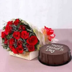 Cake-Flower-Bouquet-Deal-Fathers-Day Online Gifts in Pakistan