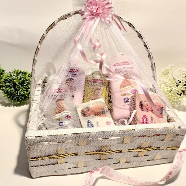 Baby basket hot sale gift set