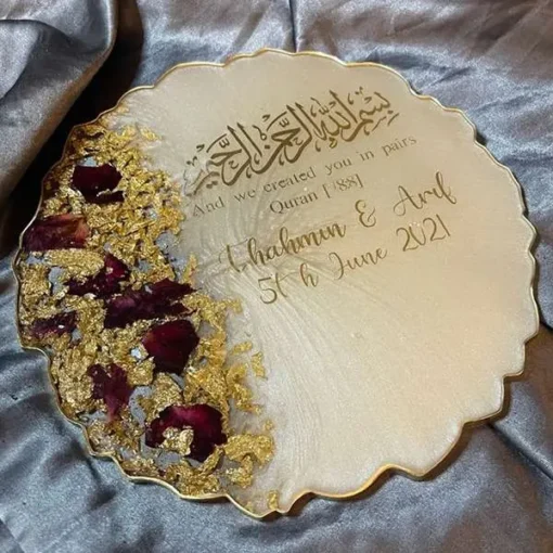 Send Resin Art Nikkah Frame Online Gifts to Pakistan