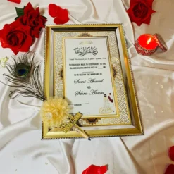 Buy Personalized Nikkah Frame and Pen Deal Online Gifts in Pakistan