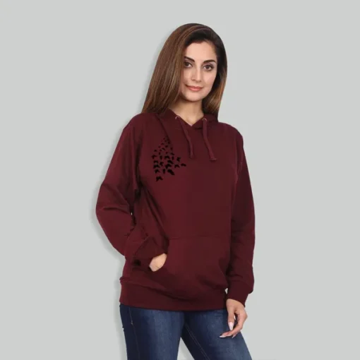 Buy Best Butterfly Printed Winter Hoodies for Women