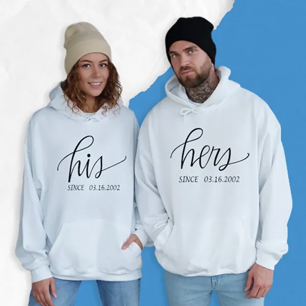 Buy Matching Hoodies for Couples - The Elegance