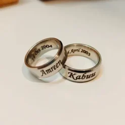 Couple Date Engrave Ring Online Gifts
