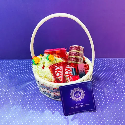 Eid Gifts Love in Red Basket