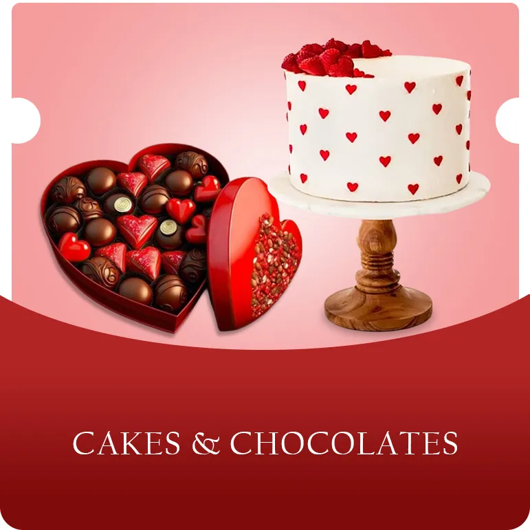 Cakes and Chocolate for Valentine Day