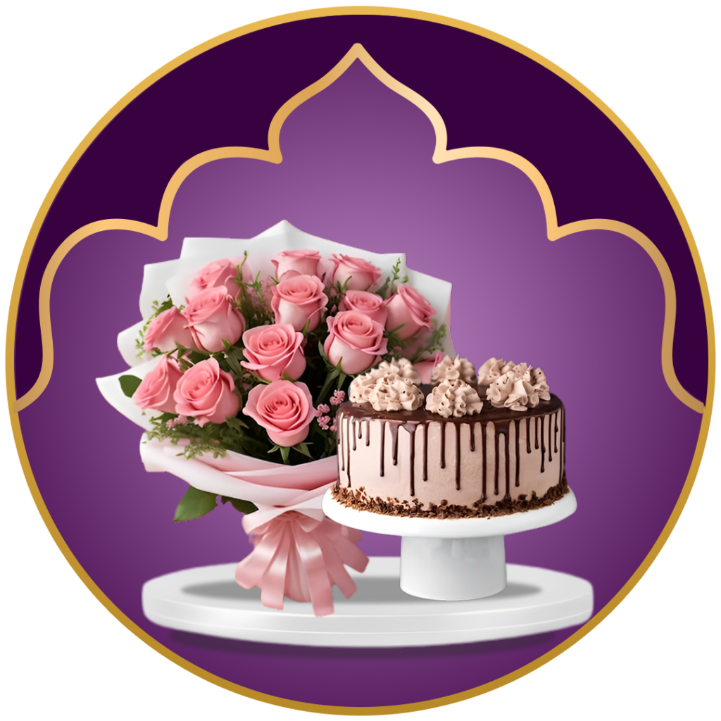 Eid Cake Flower Bouquets Gifts