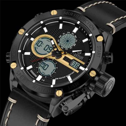 Buy Best Sveston Zoddok Black Watch Gifts for Him