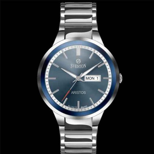 Buy Sveston Aristos Avanti Sliver Blue Watch Gifts